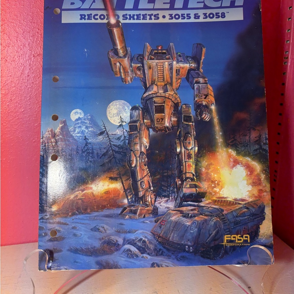 Vintage EUC Battletech Record Sheets 3055 & 3058 by FASA Corporation Collectible
